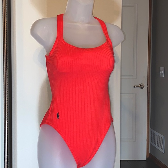ladies red swimsuit